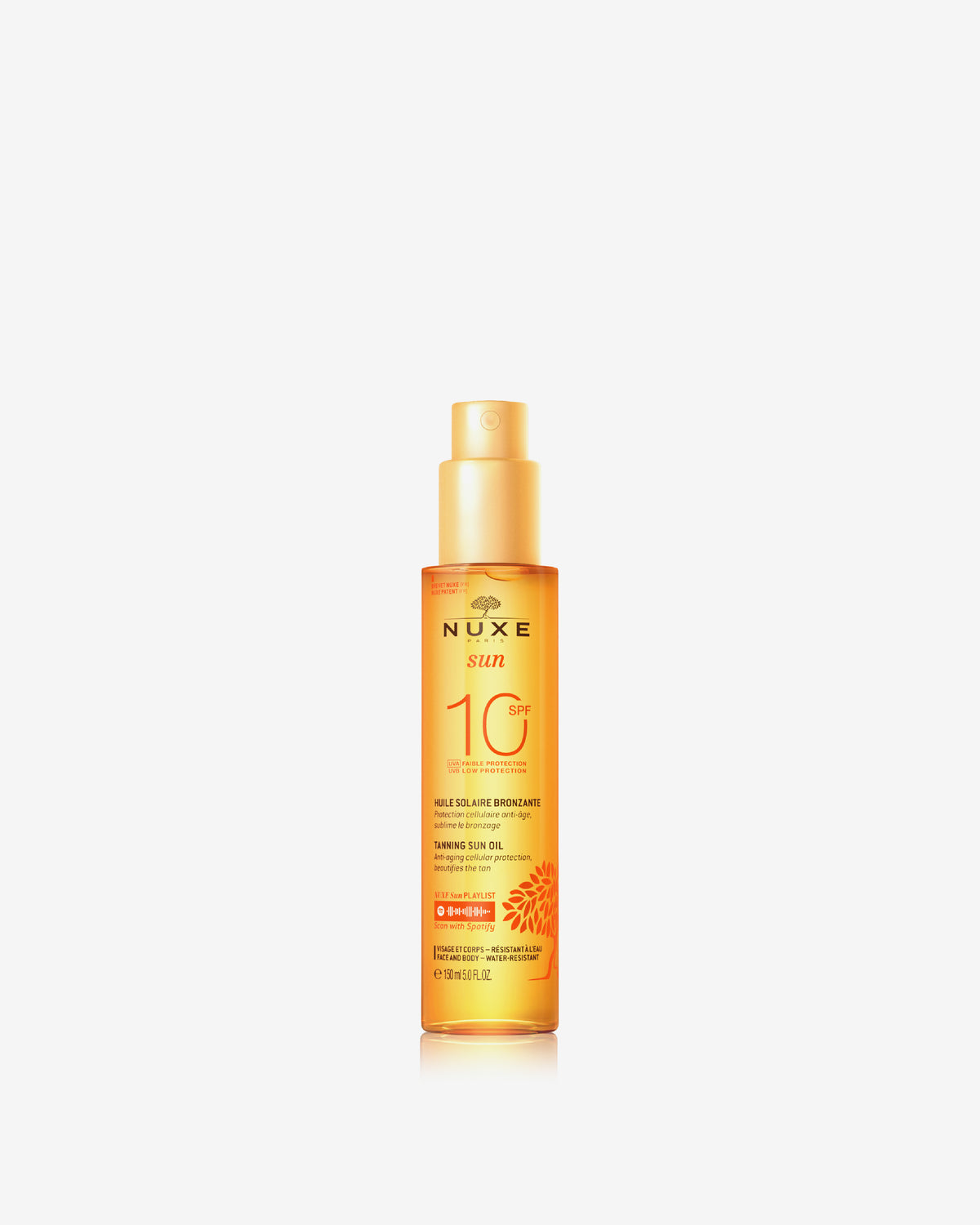 Sun Tanning Oil Low Protection For Face And Body Spf10