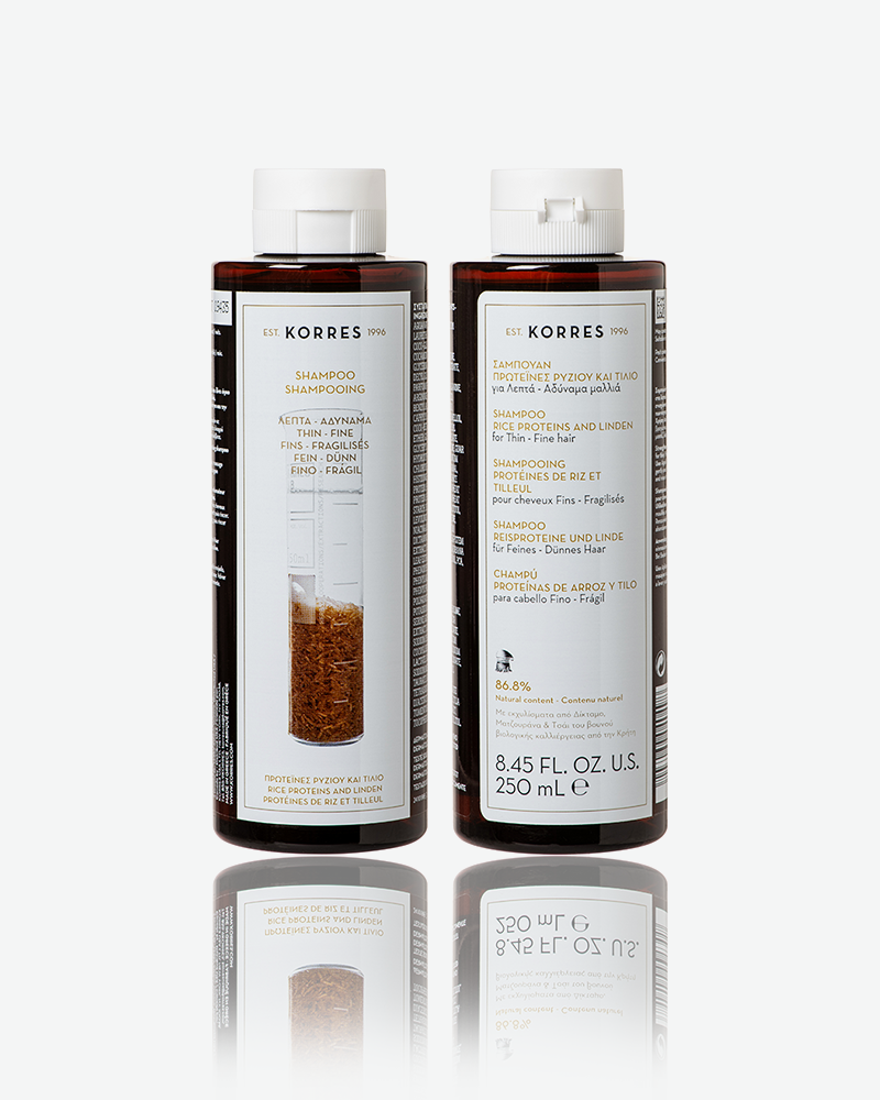 Korres Rice Proteins And Lindenfor Thin - Fine Hair Shampoo