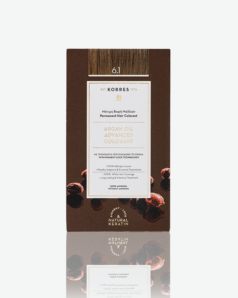 Korres Argan Oil Advanced Colorant 6.1 Ash Dark Blonde