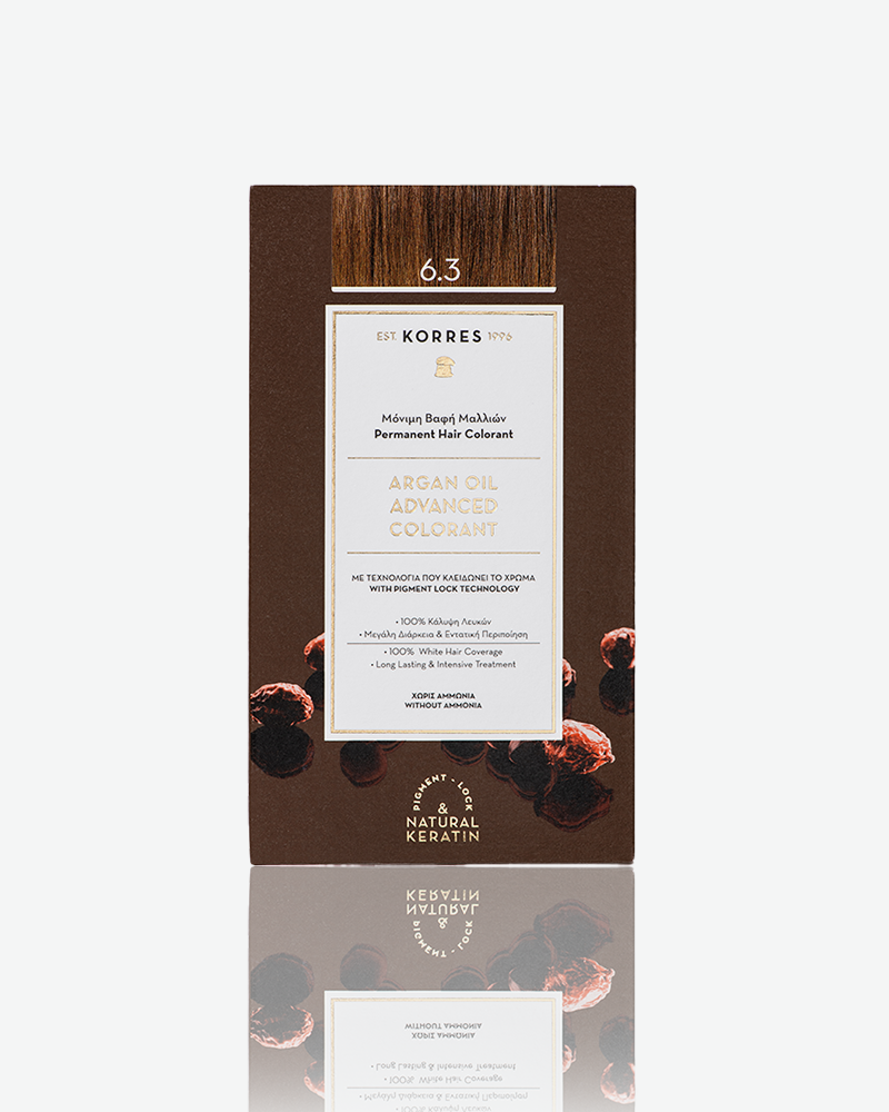 Korres Argan Oil Advanced Colorant 6.3 Golden Honey Dark Blonde