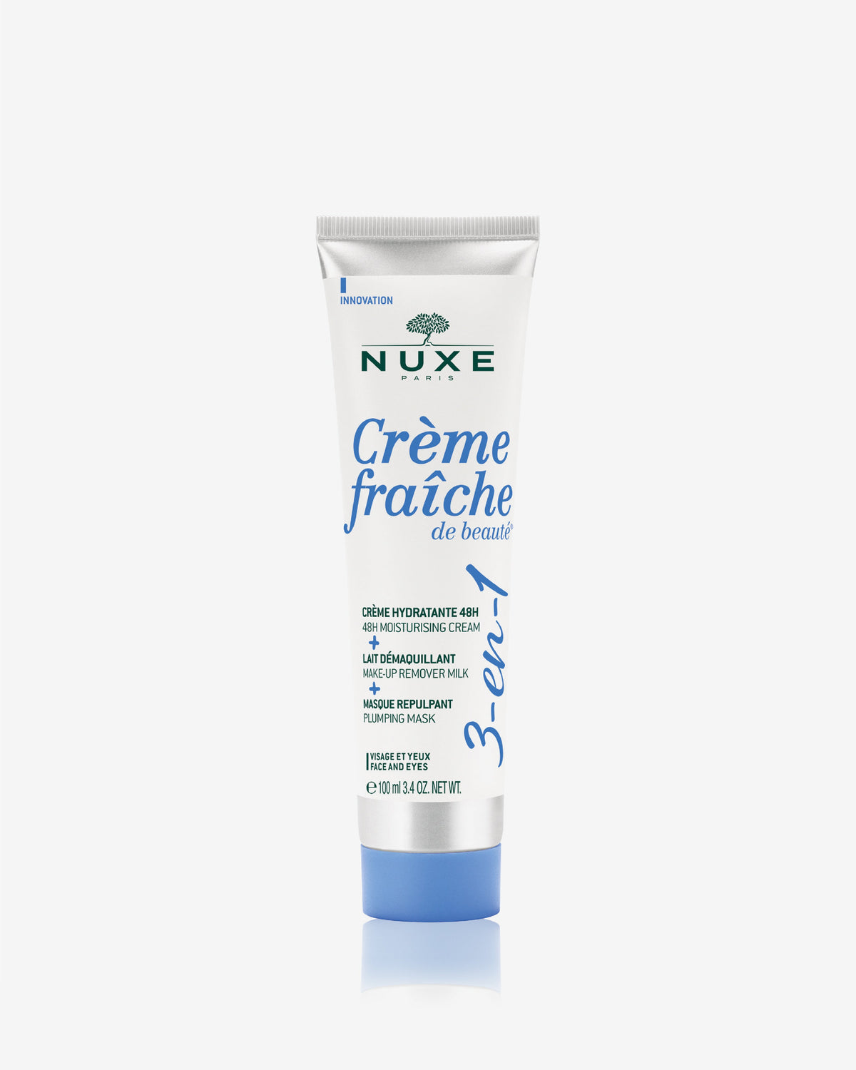 Crème Fraîche De Beauté® 3-In-1, 48H Moisturising Cream, Make-Up Remover Milk, Plumping Mask