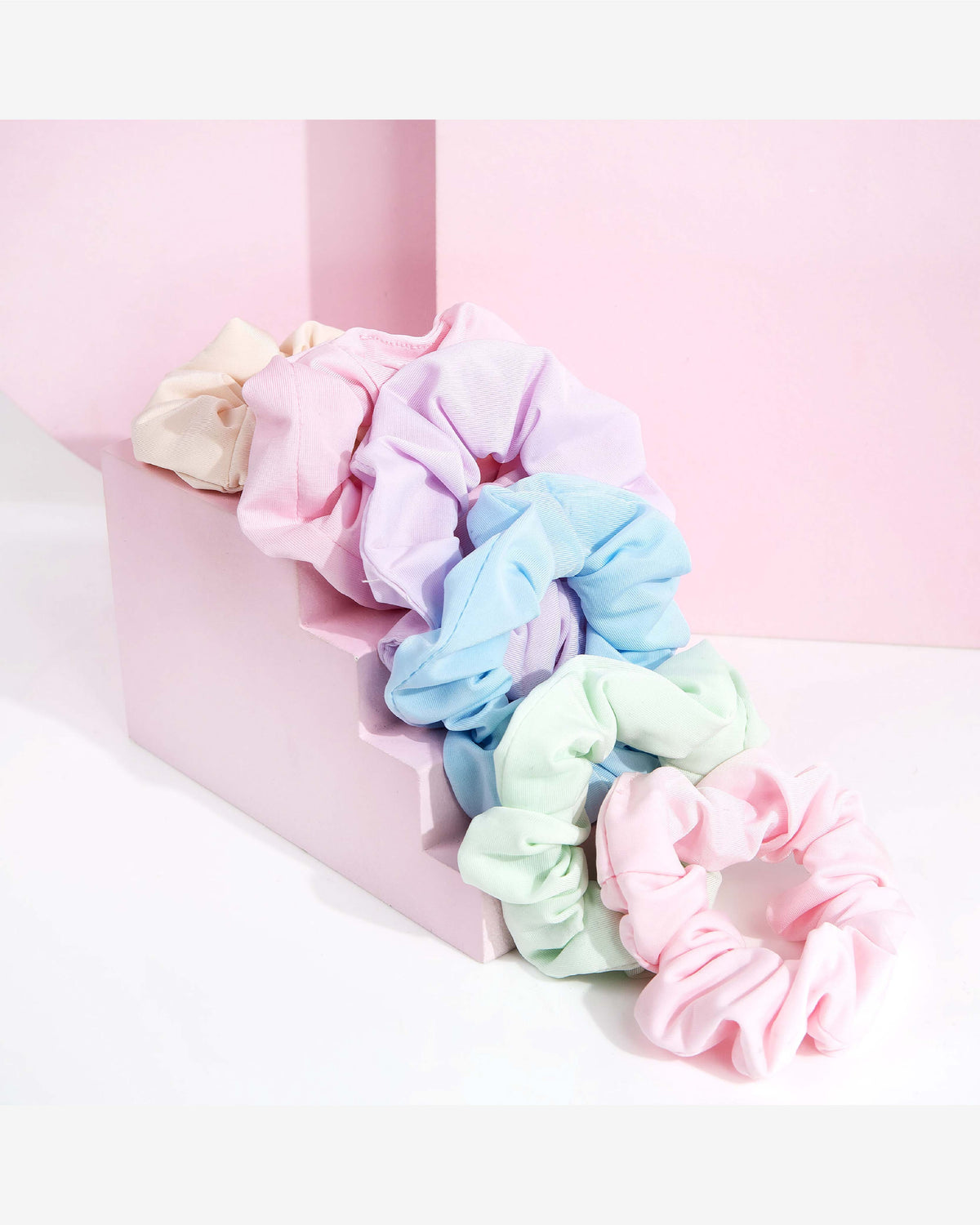 Pastel Scrunchies (Pack Of 6)