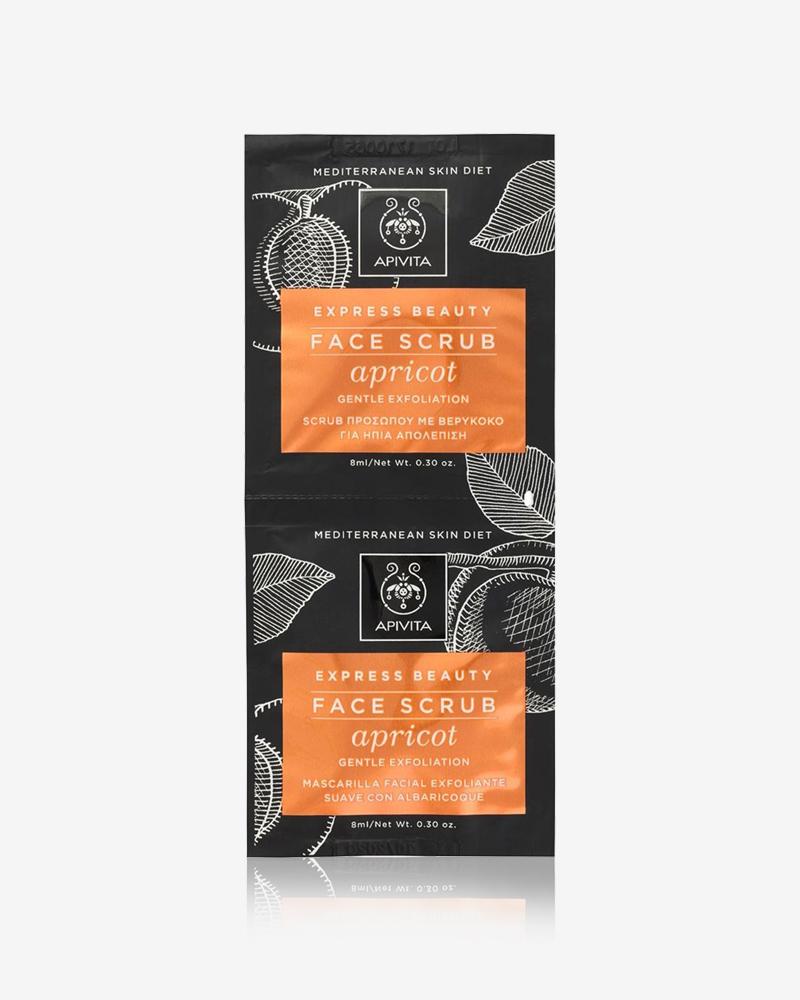 Express Beauty Face Scrub With Apricot For Gentle Exfoliation 2x8ml