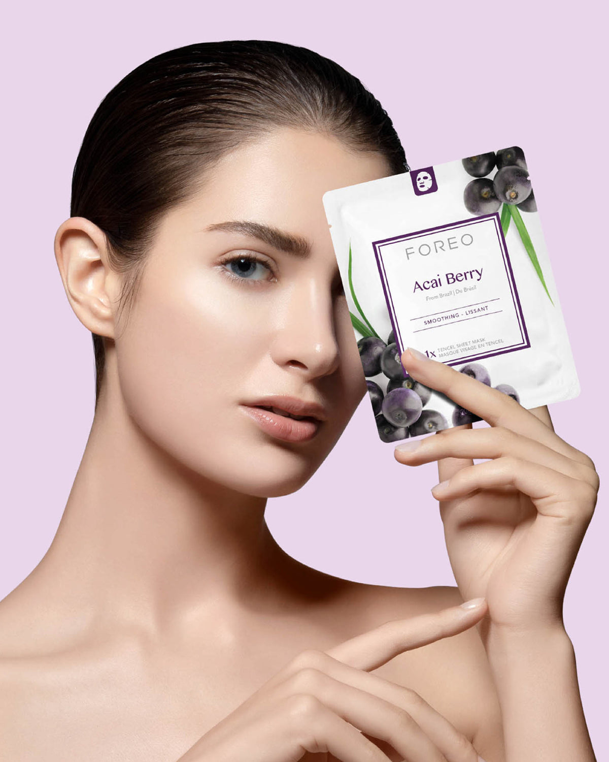 Acai Berry Firming Sheet Face Mask For Ageing Skin