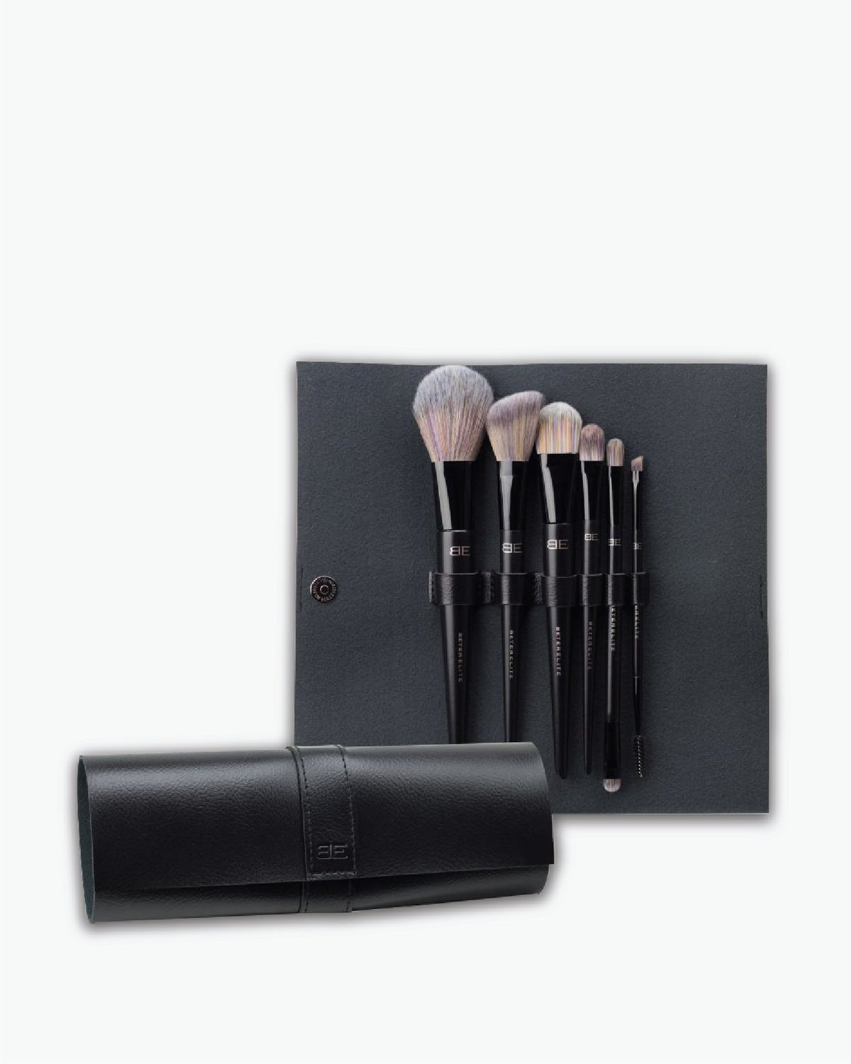 Roll-Up Case With 6 Make Up Brushes